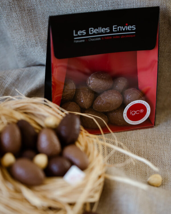 Œufs pralinés duo chocolat lait et noir 150g