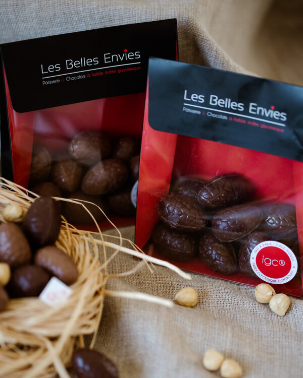 Œufs pralinés duo chocolat lait et noir 150g