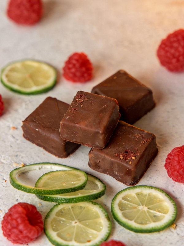bonbon ganache framboise combava