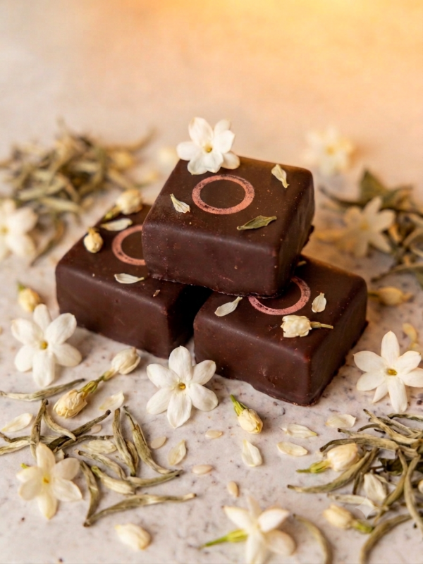 bonbon ganache thé blanc jasmin