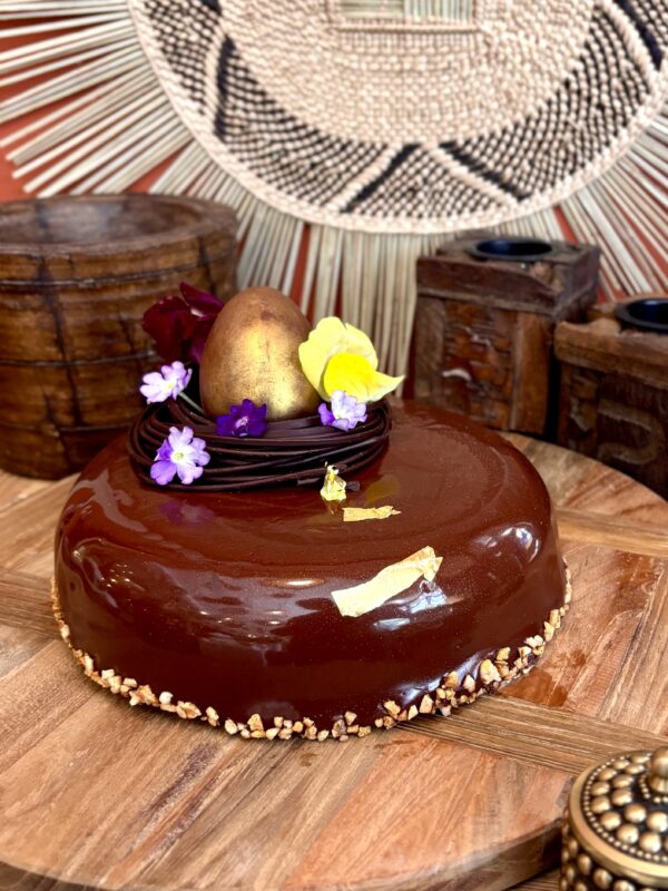entremet de pâques : passionnement chocolat