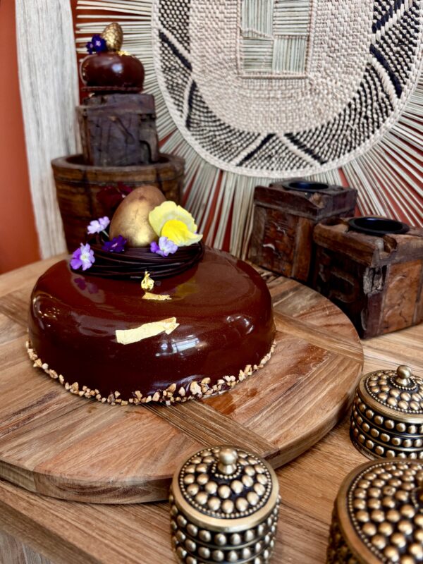 entremet de pâques : passionnement chocolat