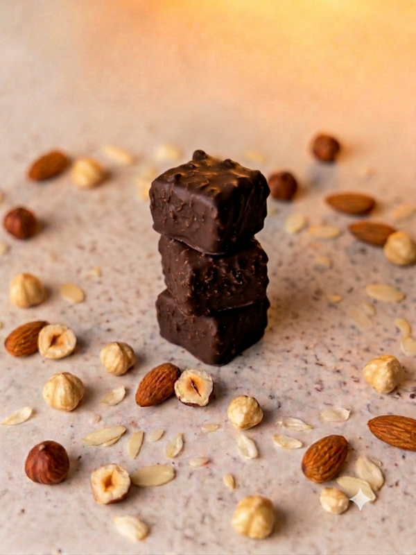 bonbon praliné noisette amande lait